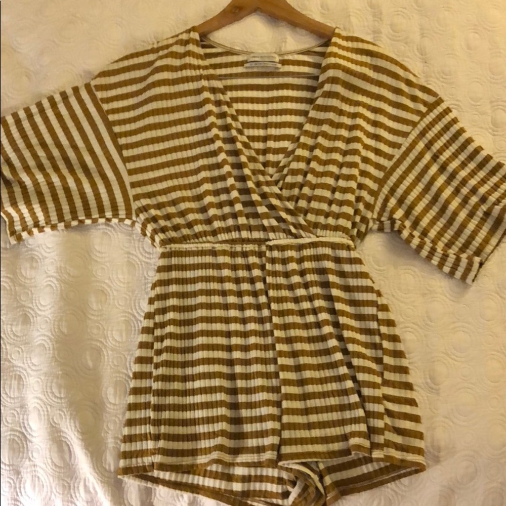 Urban Outfitters Gold Romper